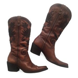 Carlos Santana Slinger 100% Leather Boots
